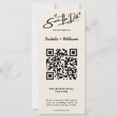 Carte Boho Orange Brûlé | Mariage Moderne Terracotta (Devant)