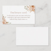 Carte Boho Pampas Baby shower en laiton (Devant / Derrière)