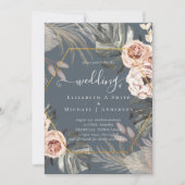 Carte BOHO PAMPAS GRASS Mariage TROPICAL (Devant)