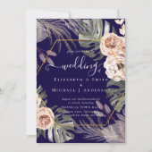 Carte BOHO PAMPAS GRASS Mariage TROPICAL (Devant)