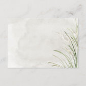 Carte Boho Pampas Grass Minimal Moderne Détails (Dos)