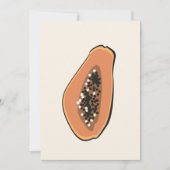 Carte Boho Papaya Fruit Illustration Été Imprimer (Devant)