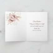 Carte Boho Pink Pumpkin 1er Anniversaire (Intérieur)