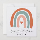 Carte Boho Rainbow Get Well Bientôt (Devant)