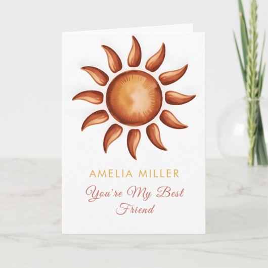 Carte Boho Rainbow Party (Devant)