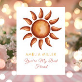 Carte Boho Rainbow Party