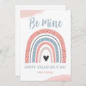 Carte Boho Rainbow Valentines (Devant / Derrière)
