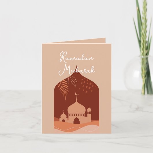 Carte Boho Ramadan Moubarak (Devant)