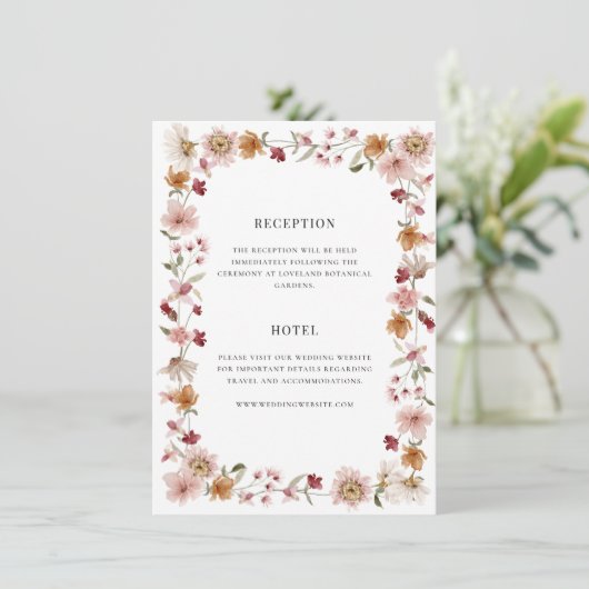 Carte Boho Rustic (Debout devant)