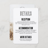 Carte Boho Rustique Faire-part de mariage (Devant / Derrière)