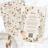 Carte Boho Rustique Fleur sauvage