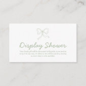 Carte Boho Sage Ribbon Display (Devant)