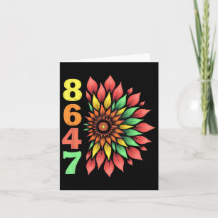 Carte Boho Style 86 47 Trump Pas Mon Président 1