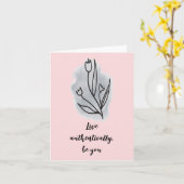 Carte Boho Style Floral Blank Card Célébrer les amitiés (Fleur jaune)