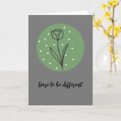 Carte Boho Style Floral Blank Card Élégance subtile (Fleur jaune)
