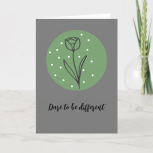 Carte Boho Style Floral Blank Card Élégance subtile