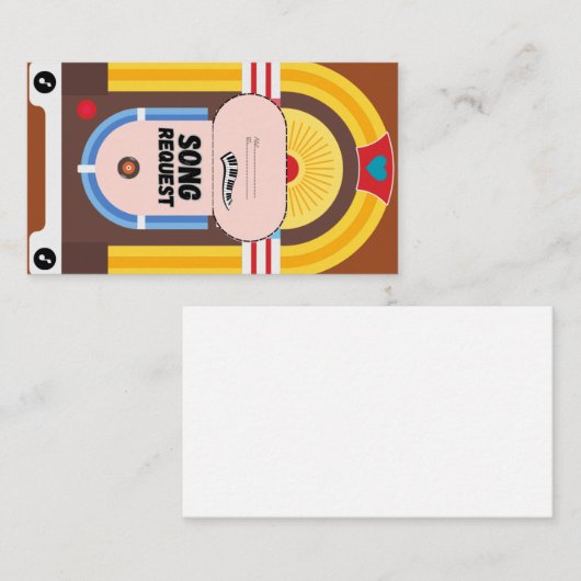 Carte Boho Terracotta Jukebox (Devant / Derrière)