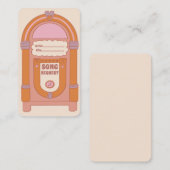 Carte Boho Terracotta Jukebox (Devant / Derrière)