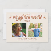 Carte Boho Terracotta Mariage Baby Numéro de tableau (Devant)