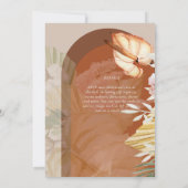 Carte BOHO Terracotta Pampas Mariage (Dos)