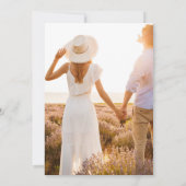 Carte Boho Terracotta Photo Arch Wedding Enregistrer la  (Dos)