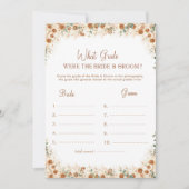 Carte Boho Terracotta Quelle Qualité Ont-Ils Joué (Devant)