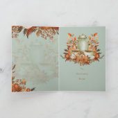 Carte Boho Terracotta Sage Fête de Thé Floral TOUT ÉVÉNE (Intérieur)