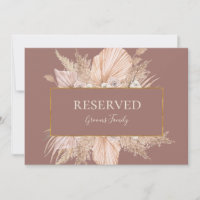 Boho Tropical Botanical | Panneau réservé Rose Dus