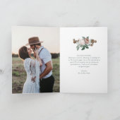 Carte Boho Vintage Floral Wedding (Intérieur)