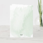 Carte Boho Watercolor Grossesse Félicitations (Dos)