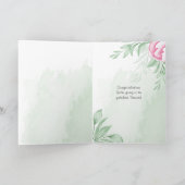 Carte Boho Watercolor Grossesse Félicitations (Intérieur)