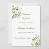 Carte Boho Wedding Enregistrer la date (Devant)