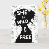 Carte Boho Whimsical Greeting Card (Fleur jaune)