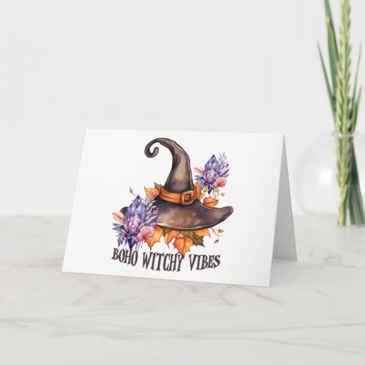 Carte Boho Witchy Vibes Halloween (Devant)