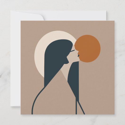 Carte Boho Woman Sun (Devant)