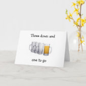 CARTE "BOIRE À VOTRE SUCCÈS" (Fleur jaune)