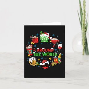 Carte Boire autour du monde Vacances de Noël en famille