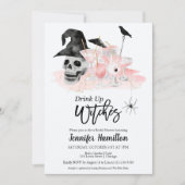 Carte Boire des Whitches Halloween Cocktail Fête des mar (Devant)