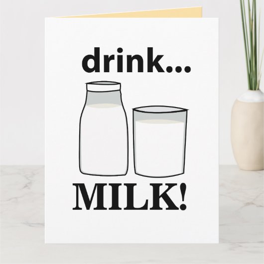 Carte Boire du lait (Devant)