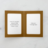 Carte Boire plus de café blanc marron anniversaire (Intérieur)
