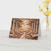 Carte Bois (Fleur jaune)