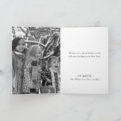 Carte Bois Animaux Globe des neiges Photo blanche Noël (Intérieur)