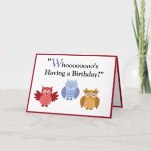 Carte Bois Animaux Nom Anniversaire de enfant moderne