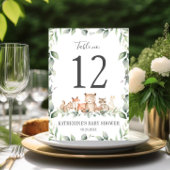 Carte Bois Animaux Végétation 5"x7" Numéro de tableau Ca