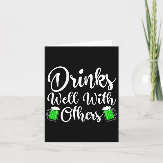 Carte Bois Bien Avec D'Autres Jours de la Saint Patrick (Devant)