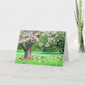 Carte Bois de chien et tulipes (Devant)