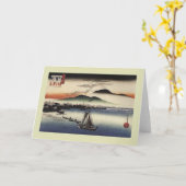 Carte Bois de graveur japonais (Fleur jaune)