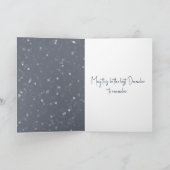 Carte Bois d'hiver de Noël (Intérieur)