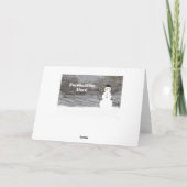 Carte Bois d'hiver rustique vous aimez construire un bon (Dos)