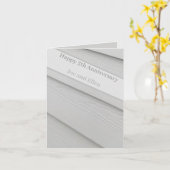 Carte Bois du 5e anniversaire, modifiable (Fleur jaune)